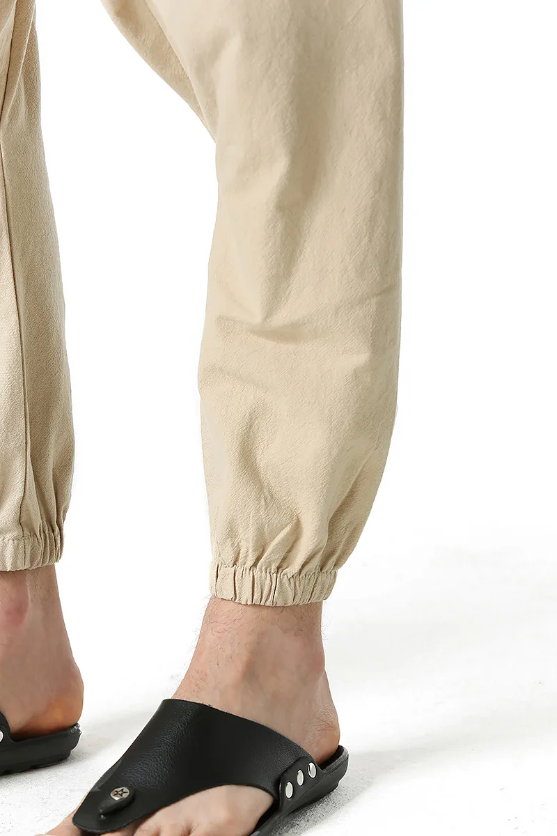 Cotton Line Joggers Men Baggy Hippie Boho Gypsy Aladdin Cargo Pants Yoga Harem Pants 0413-4 men harem pants men jogger sweatpants men cargo pants
