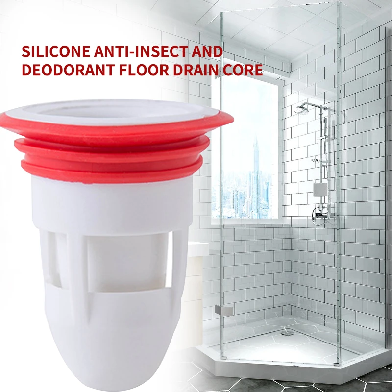 1x Bathroom Floor Drain Backflow Preventer Inner Core Sewer Deodorant