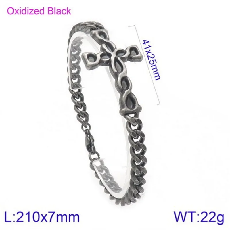 KALEN, новинка, нержавеющая сталь, 21 м, о-образный браслет на цепочке, для мужчин, крест, шарм, связывающая цепь, Pulsera Masculina, модное ювелирное изделие