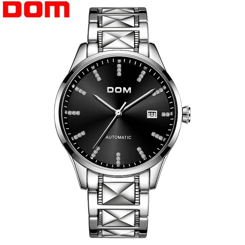 

DOM Original Brand Watch Men Automatic Watch Business Stainless Steel 3ATM Waterproof Business Men Wrist Watches M-1278D-1M