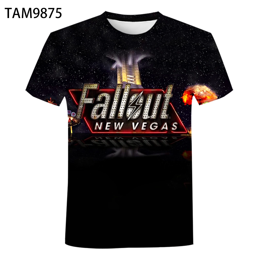 Printed T-shirt Men Women Fashion Streetwear O-neck Oversized Summer Kids Boy Girl Tees Tops Unisex Top Game Fallout 76 4 3D |