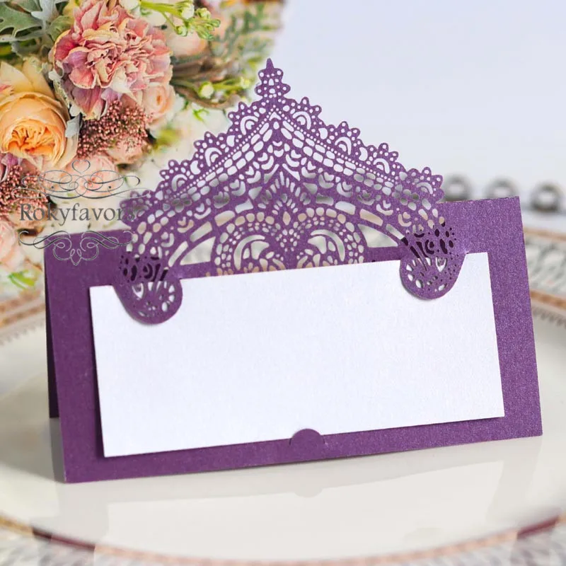 lace crown paper palce card (4)
