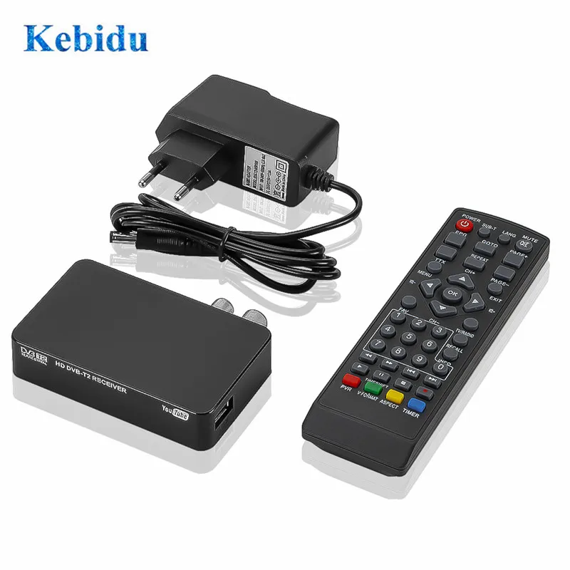 KEBIDU HD 1080P цифровой tv Box HDMI DVB-T DVB-T2 тюнер ресивер спутниковый декодер ТВ тюнер USB2.0 для Европа, Россия, чешские