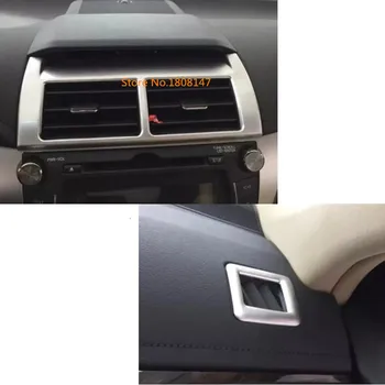 

car styling sticker inner Garnish cover frame trim ABS chrome front air conditioning Outlet Vent for Toyota Camry 2015 2016 2017