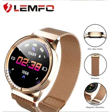 LEMFO LT05 модные умные часы Для женщин автоматический сердечный ритм 24-часовой точный мониторинг сна Смарт часы IP67 Для женщин часы