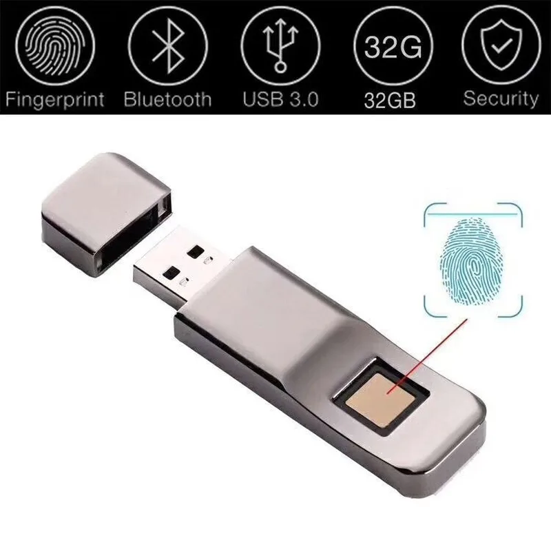 

32GB Fingerprint U Disk Encryption USB 3.0 Flash Disk Portable High-speed Identification Memory U Disk