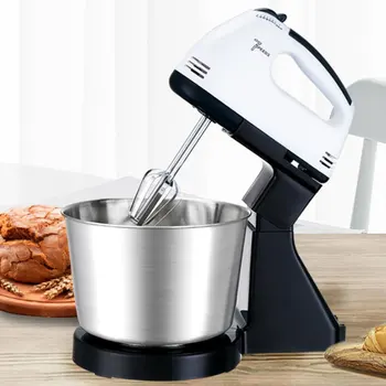 

7 Speed Electric Food Mixer Table Stand Cake Dough Mixer Handheld Eggs Beater Blender Baking Whipping Cream Machine