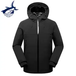 2019 Новая модная зимняя куртка для мужчин бренд Tace & Shark Мужская пуховая куртка Толстая теплая водонепроницаемая ветрозащитная зимняя