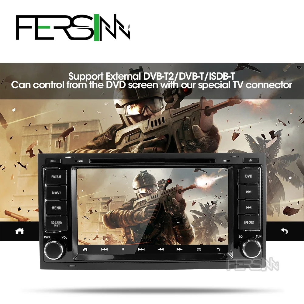 Fersinny android 9,0 Автомобильная dvd-навигационная система Радио для vw Touareg 2002-2007 gps навигация