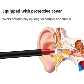 

Ear Endoscope WiFi USB Visual HD Spoon Cleaning Ear Health Care Ear Cleaning Medical Inspection Camera 3.9mm 2MP