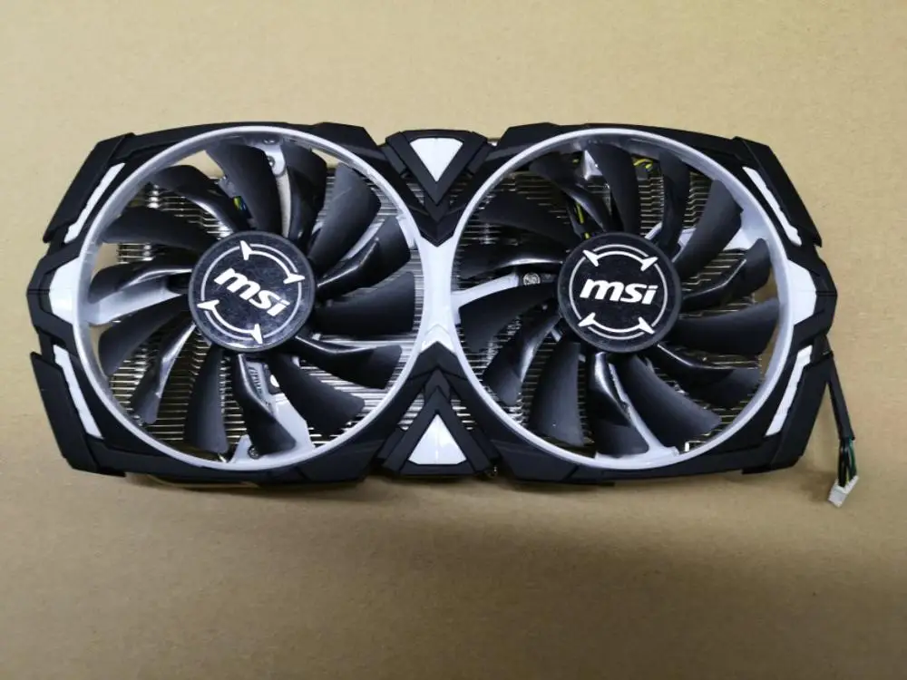 Для MSI RX580 RX570 ARMOR кулер для видеокарты шаг 53X53 мм FONSONING - Цвет лезвия: cooler