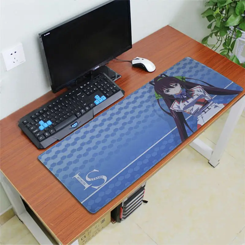 Babaite дизайн Infinite Stratos резиновый ПК игровой коврик для мыши - Цвет: Lock Edge 30x80cm