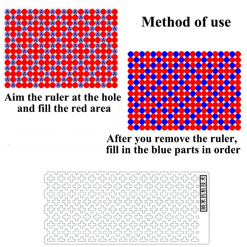 1PC Stainless Steel Diamond Painting Ruler Fix Tools Diamond Embroidery DIY Mosaic Adjustment Corretor Cross Stitch Tools