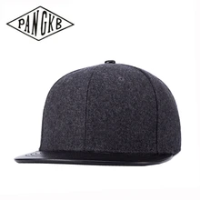 Бренд PANGKB, однотонная Зимняя кепка, темно-серая бейсболка, шапка для мужчин и женщин, для взрослых, хип-хоп, Уличная Повседневная Кепка-бейсболка от солнца