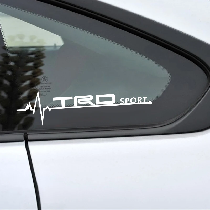 2 шт. автомобильный Стайлинг TRD Спортивная эмблема наклейка на окна автомобиля