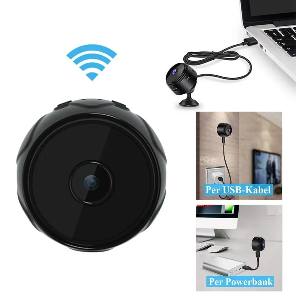 Мини ip-камера умная миниатюрная камера WiFi Беспроводная сеть ночного видения 1080P инфракрасная камера поддерживает карту памяти 128G