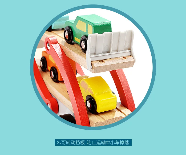 TOPBRIGHT Wooden Disassembly Assembly Engineering Vehicle Children Baby Hands-on Educational Assembled Toys Boy 3-6 a Year of Ag