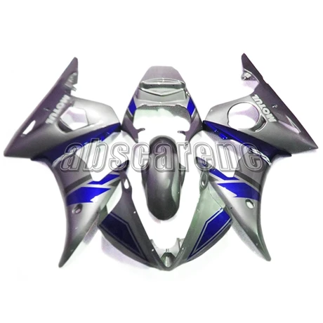Полный набор обтекателей для Yamaha YZF600 R6 2003 2004 2005 R6 03 04 05 ABS Пластик литой мотоциклетный кузов блеск для губ, серебристый, голубой