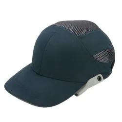 Casquette de sécurité à rayures réfléchissantes, chapeau rigide léger et respirant, pour lieu de travail et de Construction, noir 