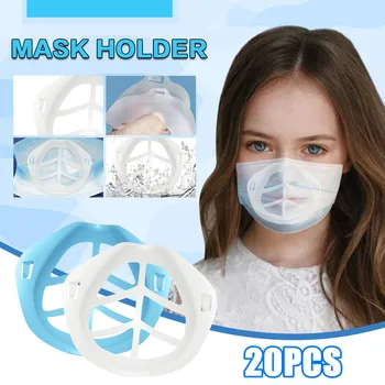 

Child Mask Bracket Anti-suffocating Reusable 3D Mask Filter Non-stick Mouth Nose Breathable Dustproof Mask Inner Pad Bracket New