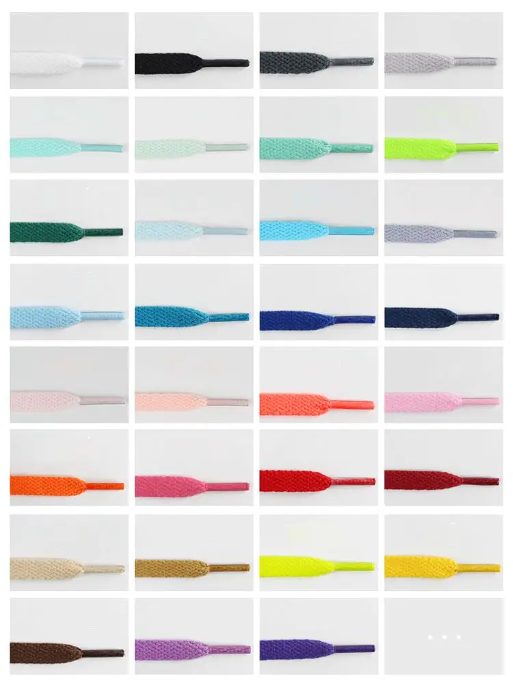 36Colors Flats Shoelaces For Air Force Tennis Shoe Laces Sneaker White Black Canvas Men Women Shoelace Basketball Shoes Strings
