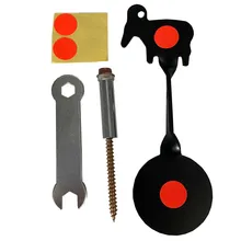 

Bullseye Spinning Shooting Targets Tree Cutting Sheep Practice Target For Hunting Reactive Training Aid Tool Paintball Tools