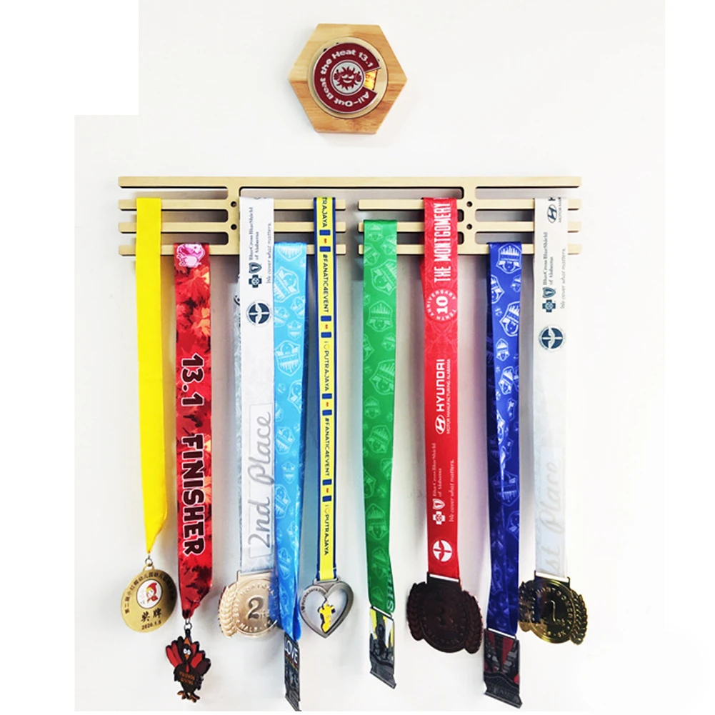 メダルハンガー表示ホルダーラックスポーツメダル木製収納棚クリエイティブワイヤーメダルホルダー家の装飾工芸品|財布  ホルダー| -  AliExpress