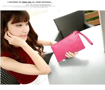 

E fish pattern female clutch bag small purse mobile phone square bag