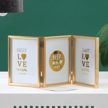 

Nordic Creative Wooden Photo Frame Hangable Foldable Picture Frames Home Living Decor Combine Photo Frames Decoration Wood