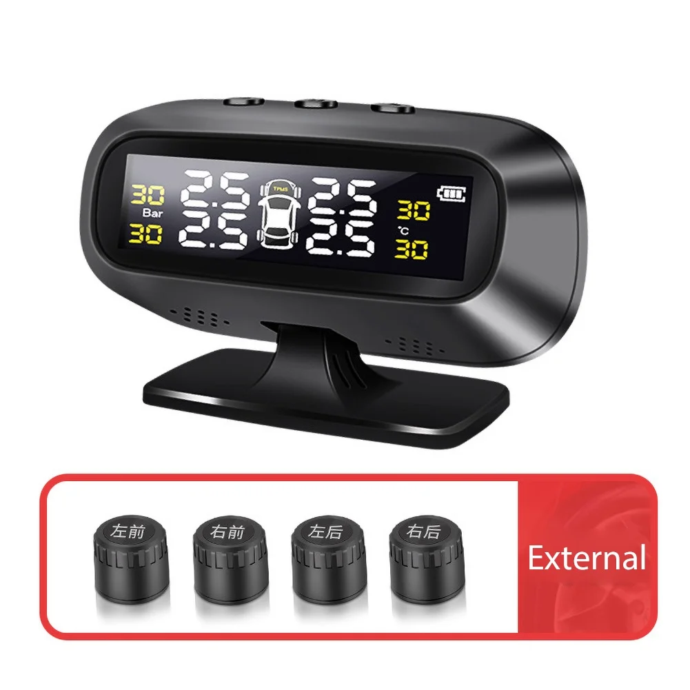 Авто TPMS беспроводная система контроля давления в шинах с 4 внешними датчиками