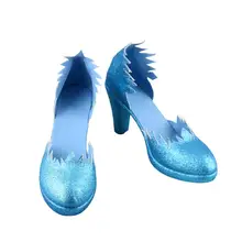 Обувь для костюмированной вечеринки Снежной королевы, принцессы Эльзы; ботинки на Хэллоуин; карнавальный костюм; аксессуары для женщин и девочек