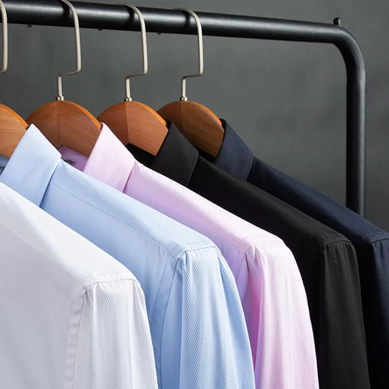 Рубашка в полоску для мужчин блуза большого размера 8XL/9XL/10XL/12XL деловая сорочка из