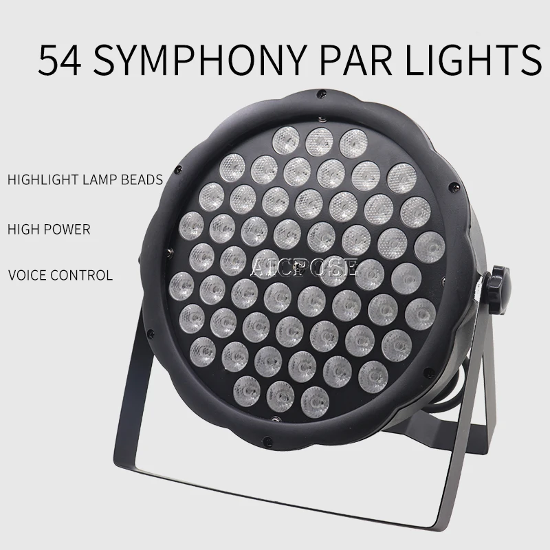 Светодиодный контроллер DMX512 Par Light 8 шт./лот 54X3W RGBW оборудование для дискотеки