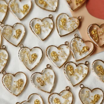 

Japanese Multi-Material Mixed Love Rose Pendant Japanese DIY Handmade Earrings Ornament Material Ear Stud Production Accessories
