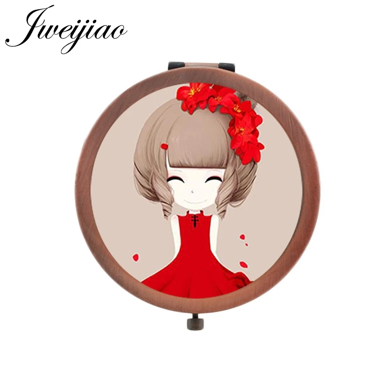 

Youhaken Cartoon sweet young cute girls Hand Mirror 2019 new arrive pocket mirror for girls fairy Purse Mirror C093