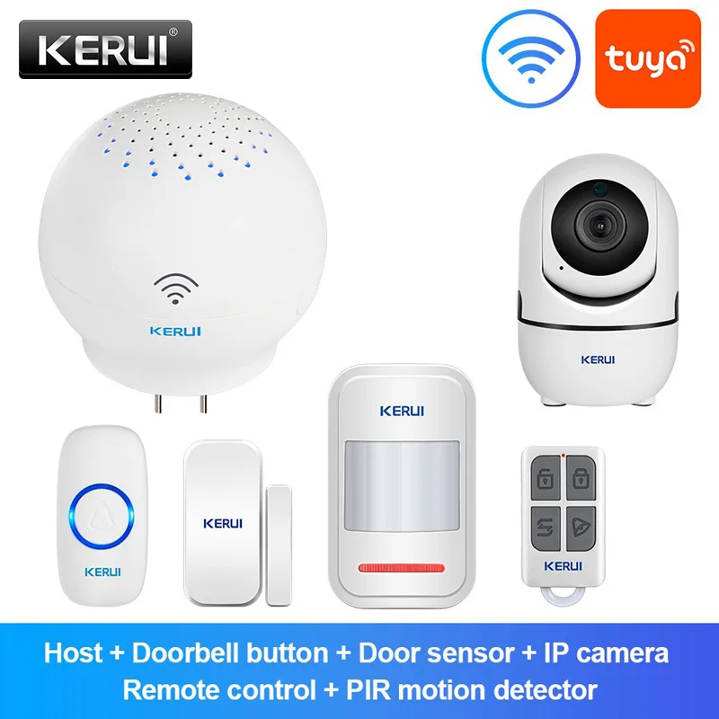 Дверной звонок KERUI беспроводной с функцией будильника 100 м дистанционным