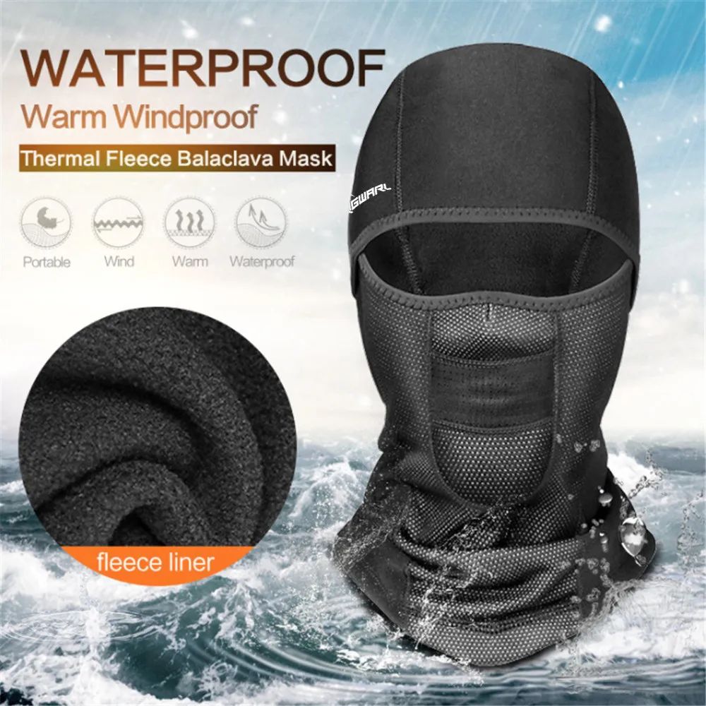 

Winter Fleece Warm Full Face Cover Anti-dust Waterproof Windproof Face Mask Hat Neck Helmet Ski Mask Motorcycle