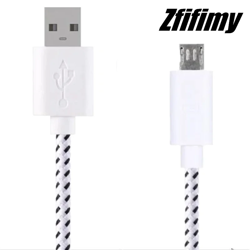 Zfififimy нейлоновый плетеный кабель Micro USB для синхронизации данных USB зарядное устройство кабель для samsung sony huawei Xiaomi LG Android телефон