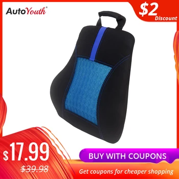 

AUTOYOUTH Hot Sale Car Cushion High Quality Memory Foam Pillow Relieve Back Pain Relax Muscle Car Interior Seat Pillow
