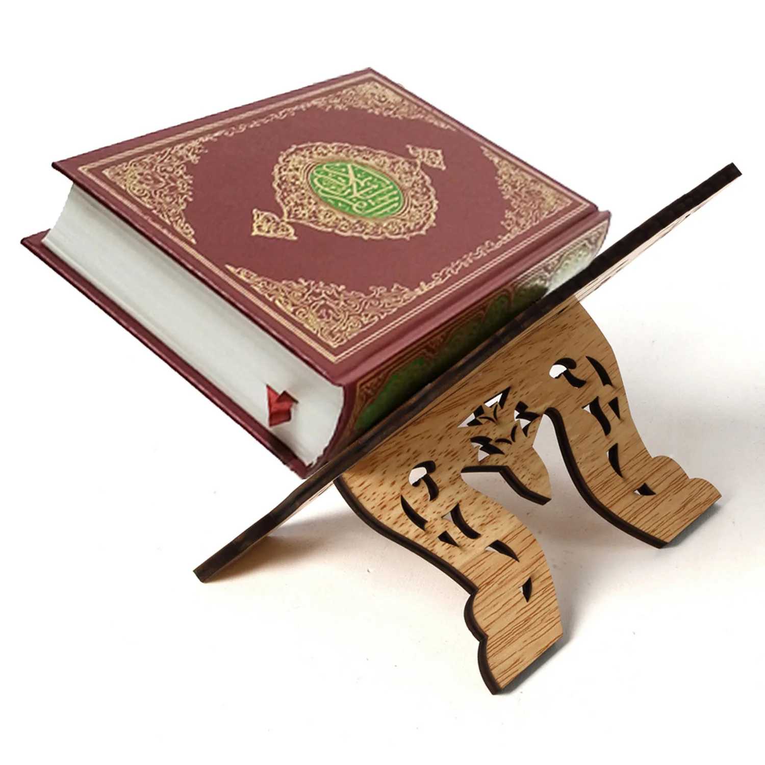 Behogar деревянная подставка для книги Eid Mubarak чтения Библии книжная полка фестиваль
