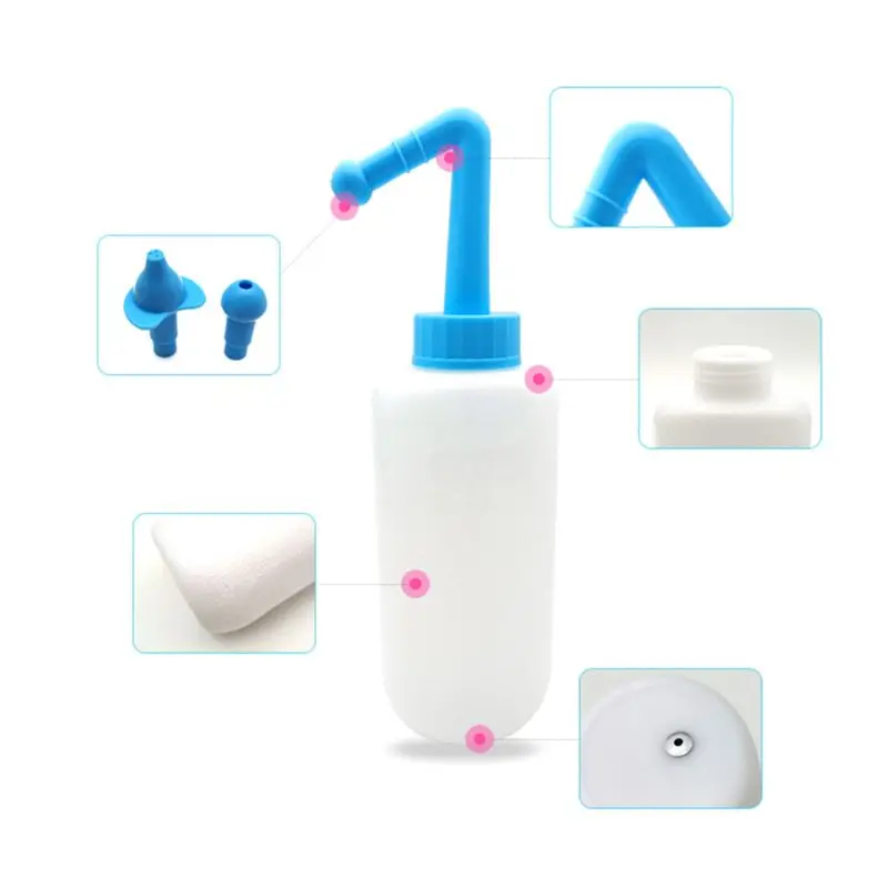 Горшок для промывания носа Neti 300 мл/500 мл емкость очиститель носа система полоскания носа ирригатор для аллергического ринита чихание с 10 солью