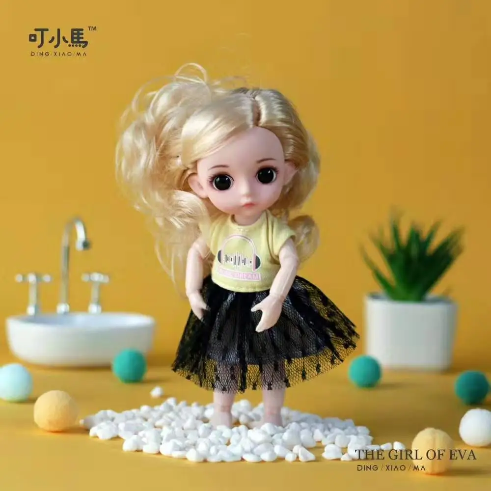 Мини Мода Мульти-шарнир Bjd кукла игрушки для девочек Мульти-шарнир Кукла игрушка Моделирование 3D кукла подарок для детей мягкое тело