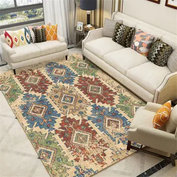 

European Morocco Style Carpets For Modern Living Room Ethnic Style Rug Bedrooom Carpet Washable Hallway Rugs Home Essentials