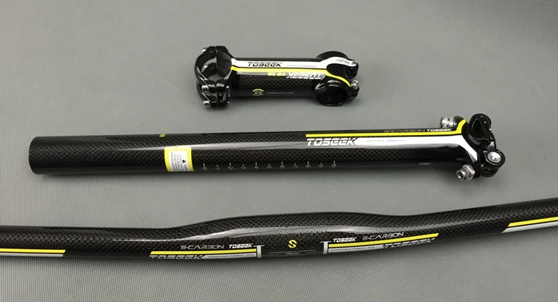 Велосипедные комплекты для руля руль TOSEEK плоского подъема + стержень