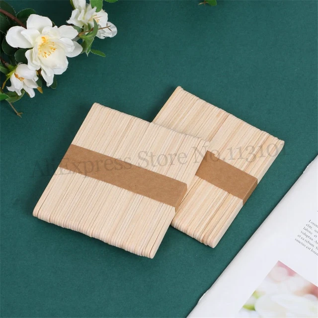 50pcs Colored Popsicle Sticks Natural Wood Craft Sticks Sticks Jumbo  Lollipop Sticks with Holes for Hand Craft Projects - AliExpress