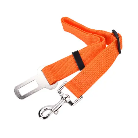 Adjustable Pet Cat Dog Car Safety Belt Collars Pet Restraint Lead Leash Travel Clip Car Safety Harness For Most Vehicle