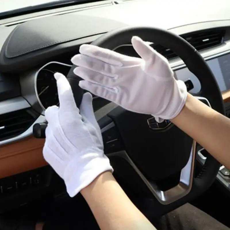 1 пара белые перчатки из спандекса защита рук на весь палец мужские женские