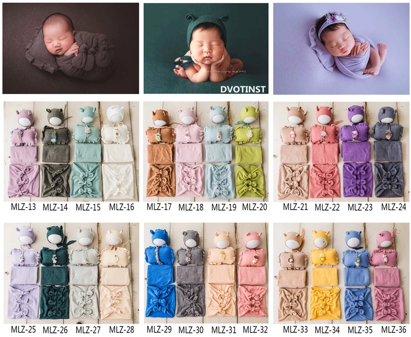 

Dvotinst Newborn Photography Props Soft Bow-knot Baby Posing Bag Headband Pillow Wraps Fotografia Accessories Studio Photo Props