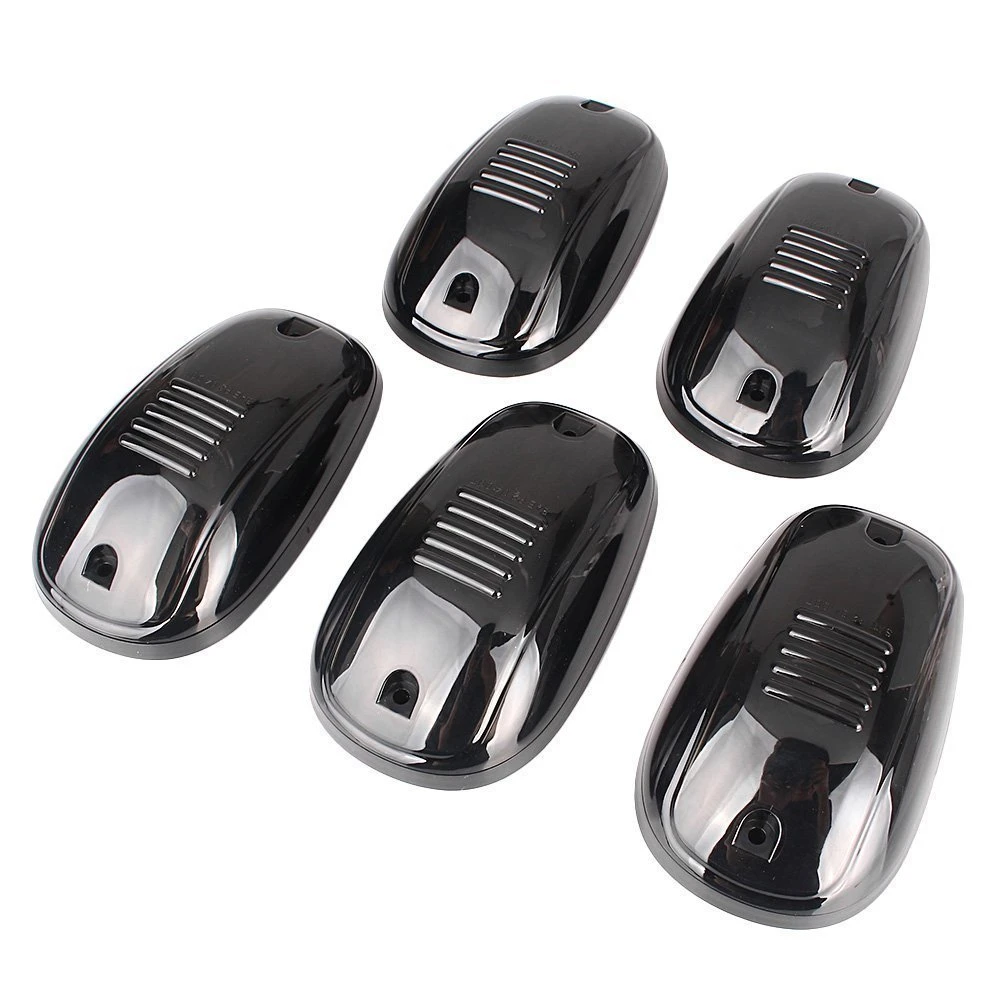 5Pcs/Set LED Smoked Lens Cab Roof Marker Light Amber Roof Top Clearance Running Lamp For Truck SUV Dodge Ram 1500 2500 3500 4500