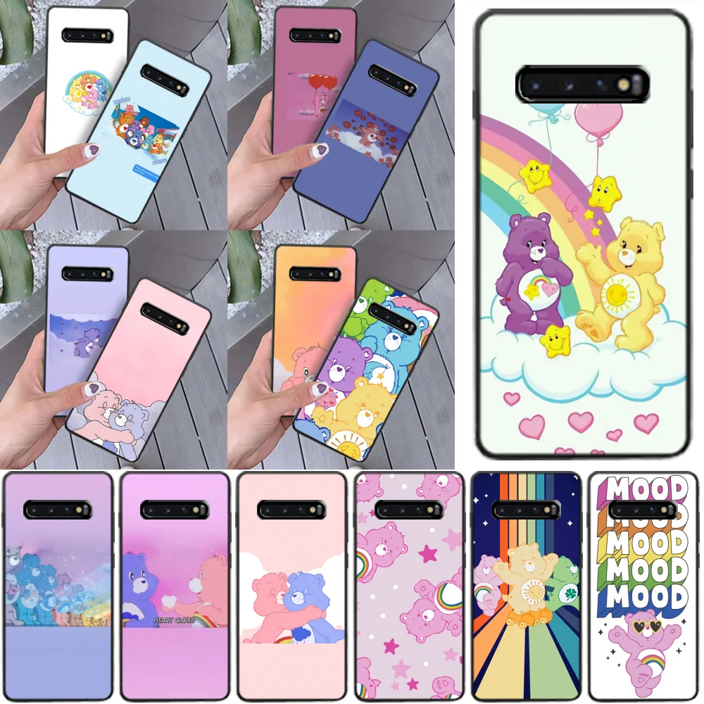 

LJHYDFCNB Pink Lovely Care Bears rainbow Cute Phone Case Capa for Samsung S9 plus S5 S6 edge plus S7 edge S8 plus S10 E S10 plus